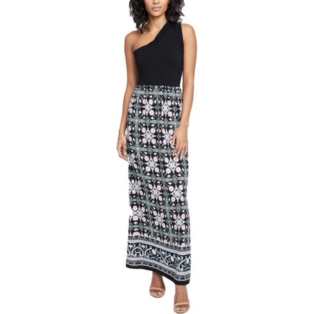 Rachel Rachel Roy Womens One Shoulder Floral Maxi Dress